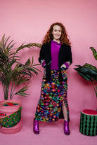 Velvet Batwing Top in Orchid - Megan Crook