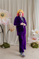 Velvet Jacket in Purple - Megan Crook