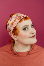 Load image into Gallery viewer, Jersey Snood in Peach Aztec