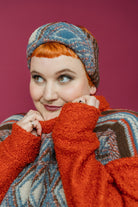 Knitted Pullover in Neutral Triangle - Megan Crook