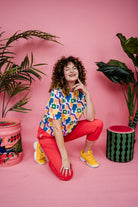 Smock Top in Rainbow Block - Megan Crook