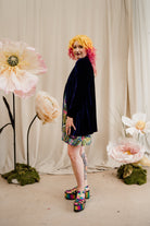 Velvet Jacket in Midnight - Megan Crook