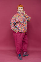 Funnel Neck Pullover in Mini Knit - Megan Crook