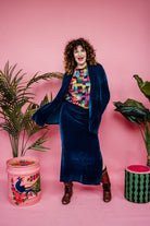 Velvet Jacket in Teal - Megan Crook