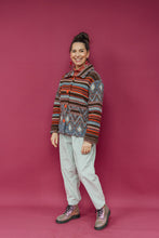 Load image into Gallery viewer, Knitted Chore Jacket in Neutral Triangle