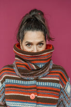 Load image into Gallery viewer, Reversible Snood in Neutral Triangle