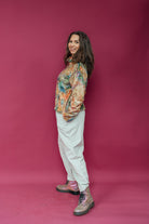 Tapered Trousers in Stone Cord - Megan Crook