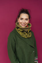 Load image into Gallery viewer, Reversible Snood in Olive Knit