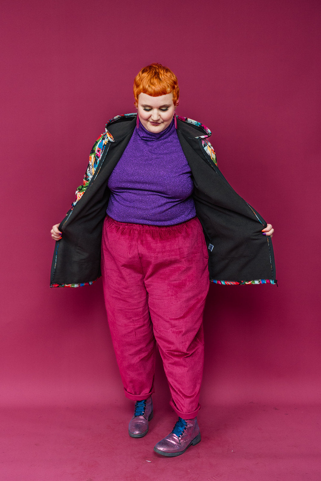 Rain Coat in Graffiti Print - Megan Crook