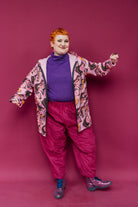 SALE - Rain Coat in Pink Marble M, L - Megan Crook
