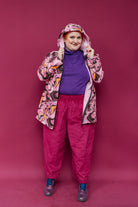 SALE - Rain Coat in Pink Marble M, L - Megan Crook
