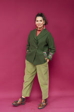 Load image into Gallery viewer, Ankle Grazer Trousers in Olive Cord