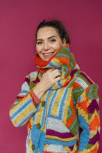 Load image into Gallery viewer, Reversible Snood in Multi Block Knit