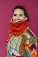 Load image into Gallery viewer, Reversible Snood in Multi Block Knit