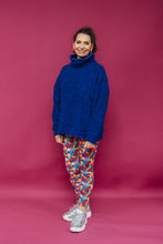 Load image into Gallery viewer, Boucle Funnel Neck Pullover in Royal Blue