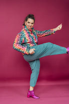 Funnel Neck Pullover in Big Knit - Megan Crook