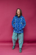 Load image into Gallery viewer, Rain Coat in Blue/Starry Night