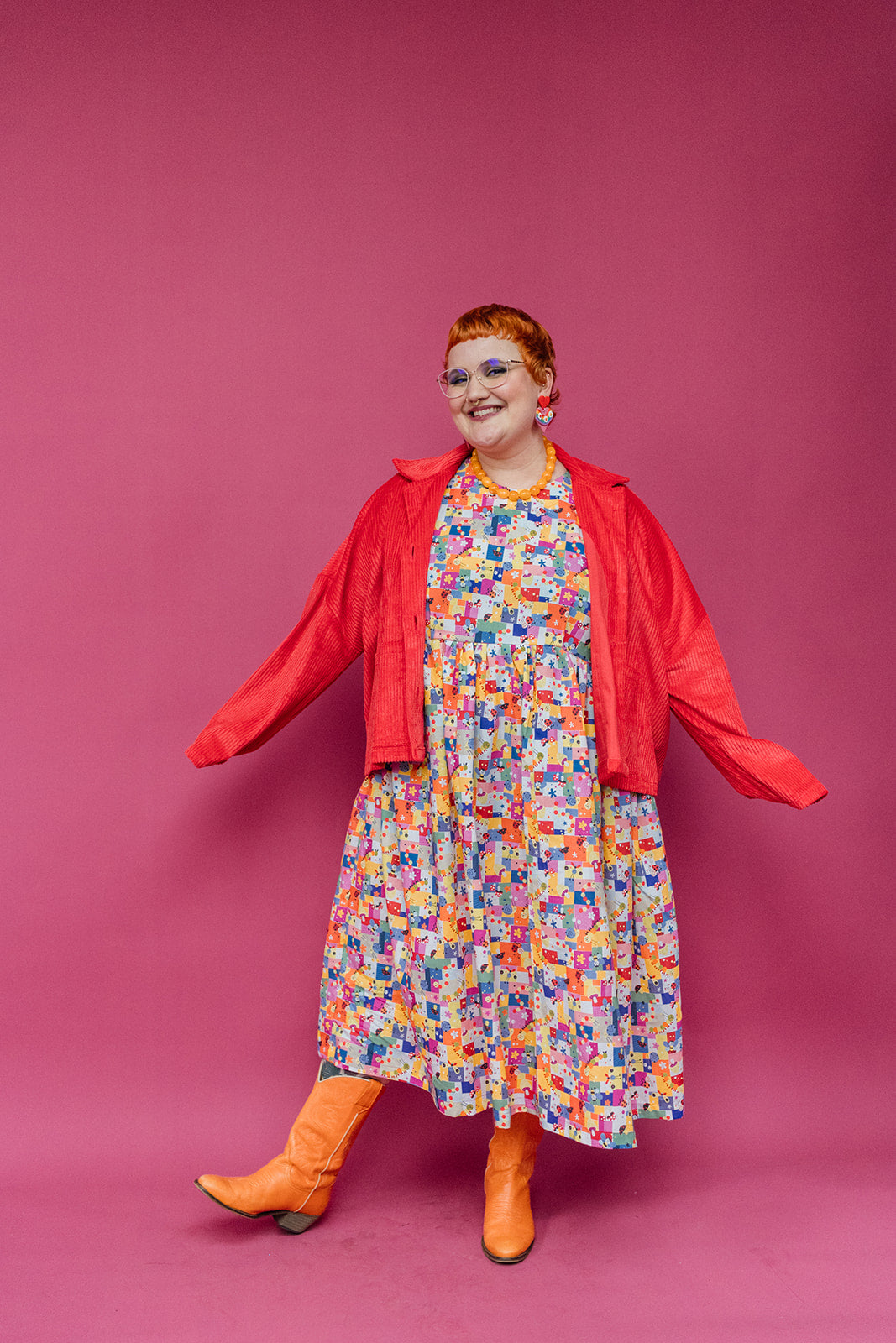 Smock Dress in Cute Critters - Megan Crook