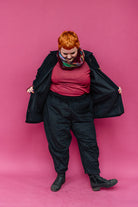 Tapered Trousers in Black Cord - Megan Crook