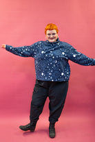 Funnel Neck Pullover in Celestial Print - Megan Crook