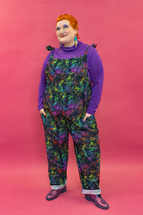 Needlecord Dungarees in Galaxy