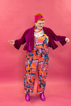 Load image into Gallery viewer, Velvet Ruffle Bolero in Cerise