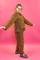 Brown Leopard Borg Box Jacket - Megan Crook
