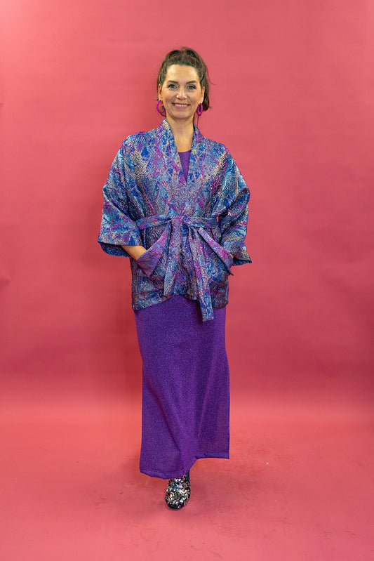 Kimono Jacket in Boysenberry