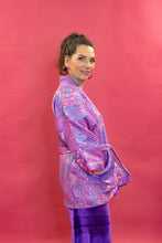 Load image into Gallery viewer, Kimono Jacket in Pink &amp; Purple