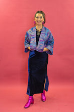 Load image into Gallery viewer, Cropped Kimono Jacket in Boysenberry