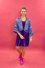 Load image into Gallery viewer, Velvet Swing Dress in Purple