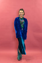 Load image into Gallery viewer, Velvet Jacket in Royal Blue