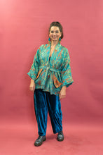 Load image into Gallery viewer, Kimono Jacket in Green Paradise