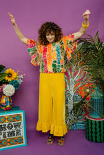 Load image into Gallery viewer, Ruffle Oversize Tunic in Rainbow Devore