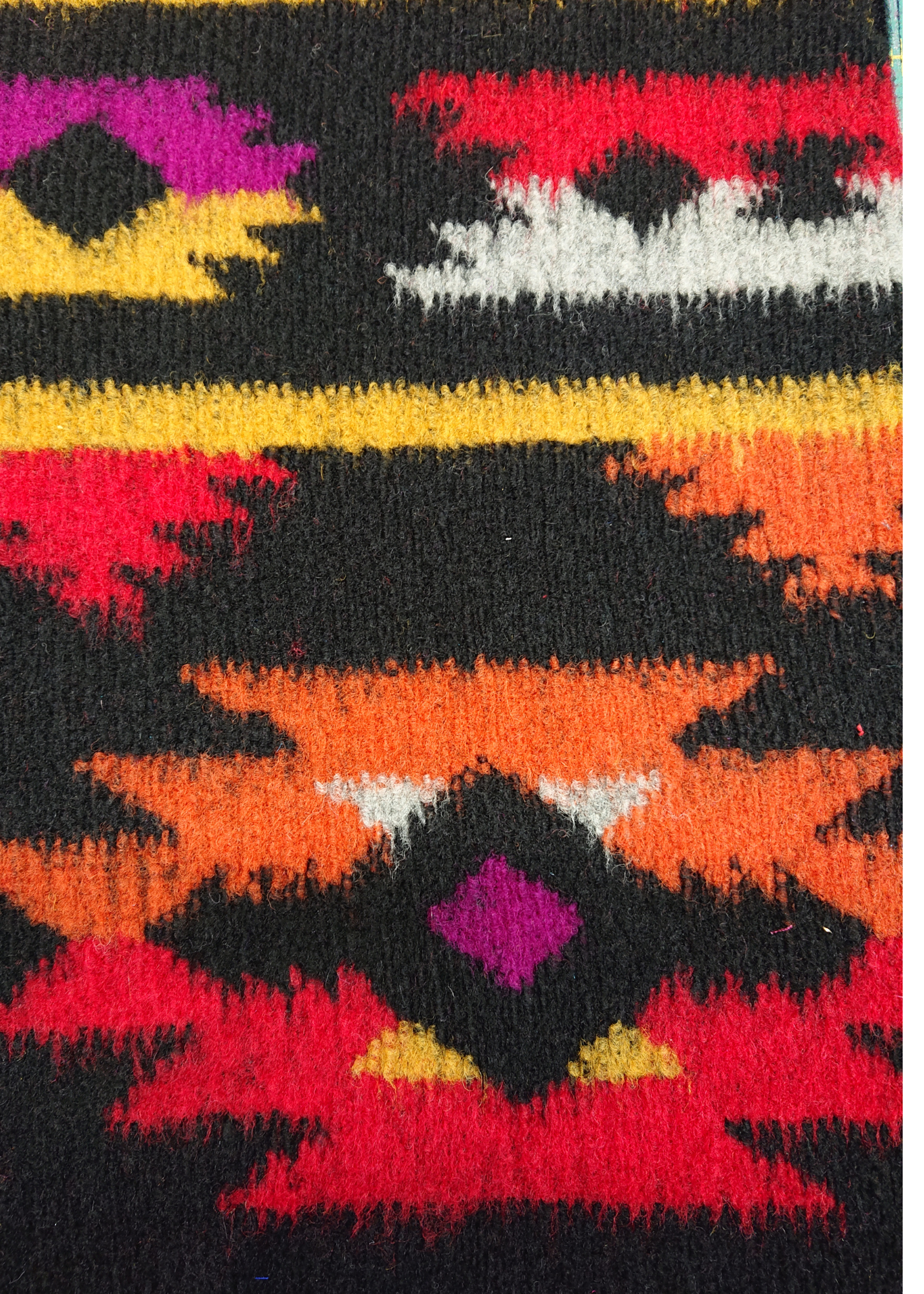 Knitted Colour Block Pullover in Pattern Clash - Megan Crook