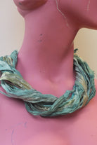 Silk Yarn Necklace in Seafoam - Megan Crook