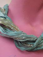 Silk Yarn Necklace in Seafoam - Megan Crook