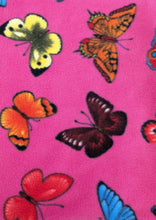 Load image into Gallery viewer, Reversible Fleece &amp; Velvet Cowl in Butterfly Print