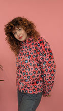Load image into Gallery viewer, Funnel Neck Pullover in Pink Leopard