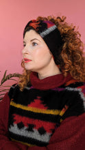 Load image into Gallery viewer, Knitted Headband in Black Aztec