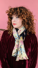 Load image into Gallery viewer, Velvet Scarf in Rainbow Chevron