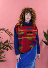 Load image into Gallery viewer, Knitted Pullover in Red Aztec