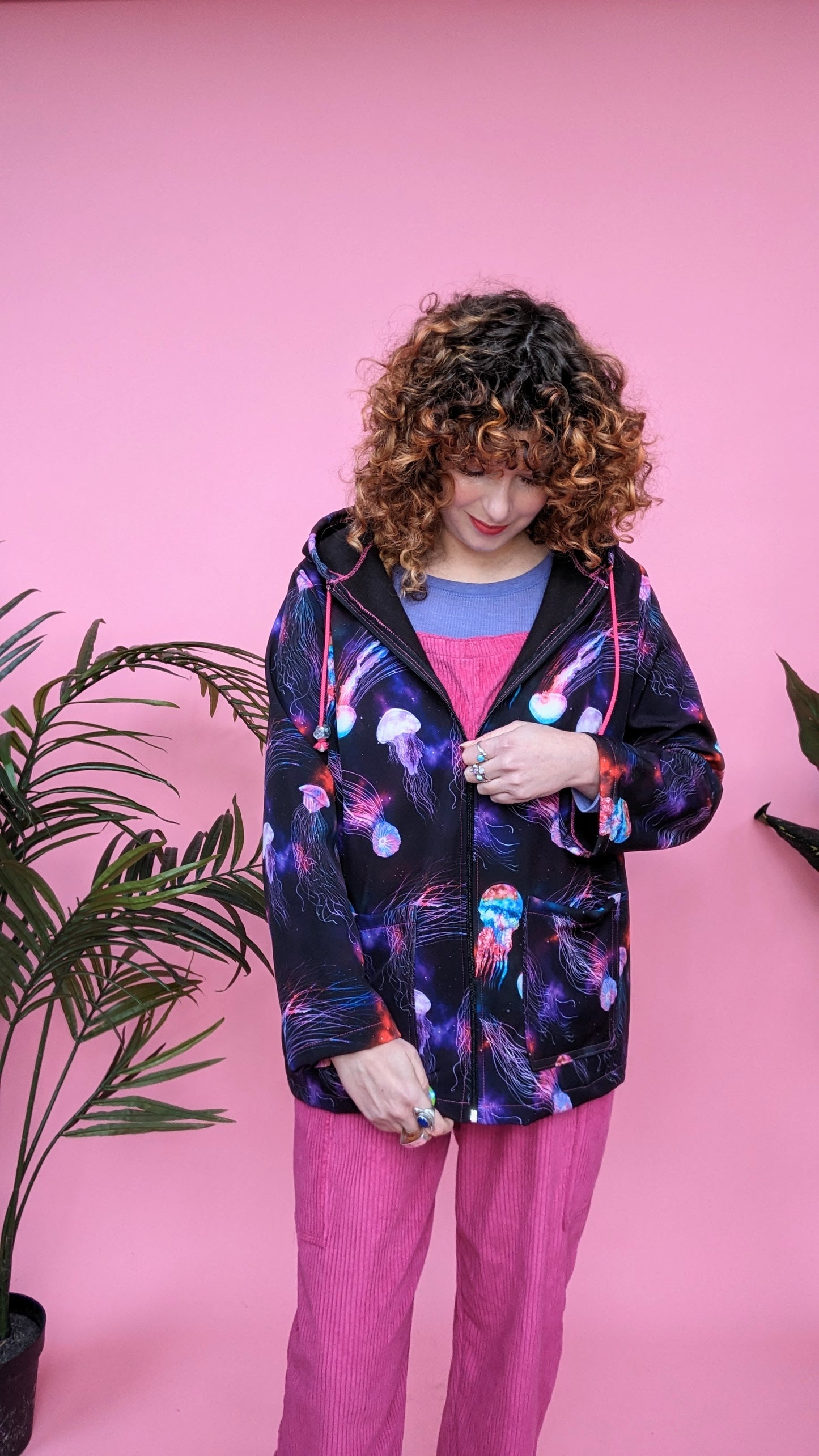 Rain Coat in Jellyfish Print
