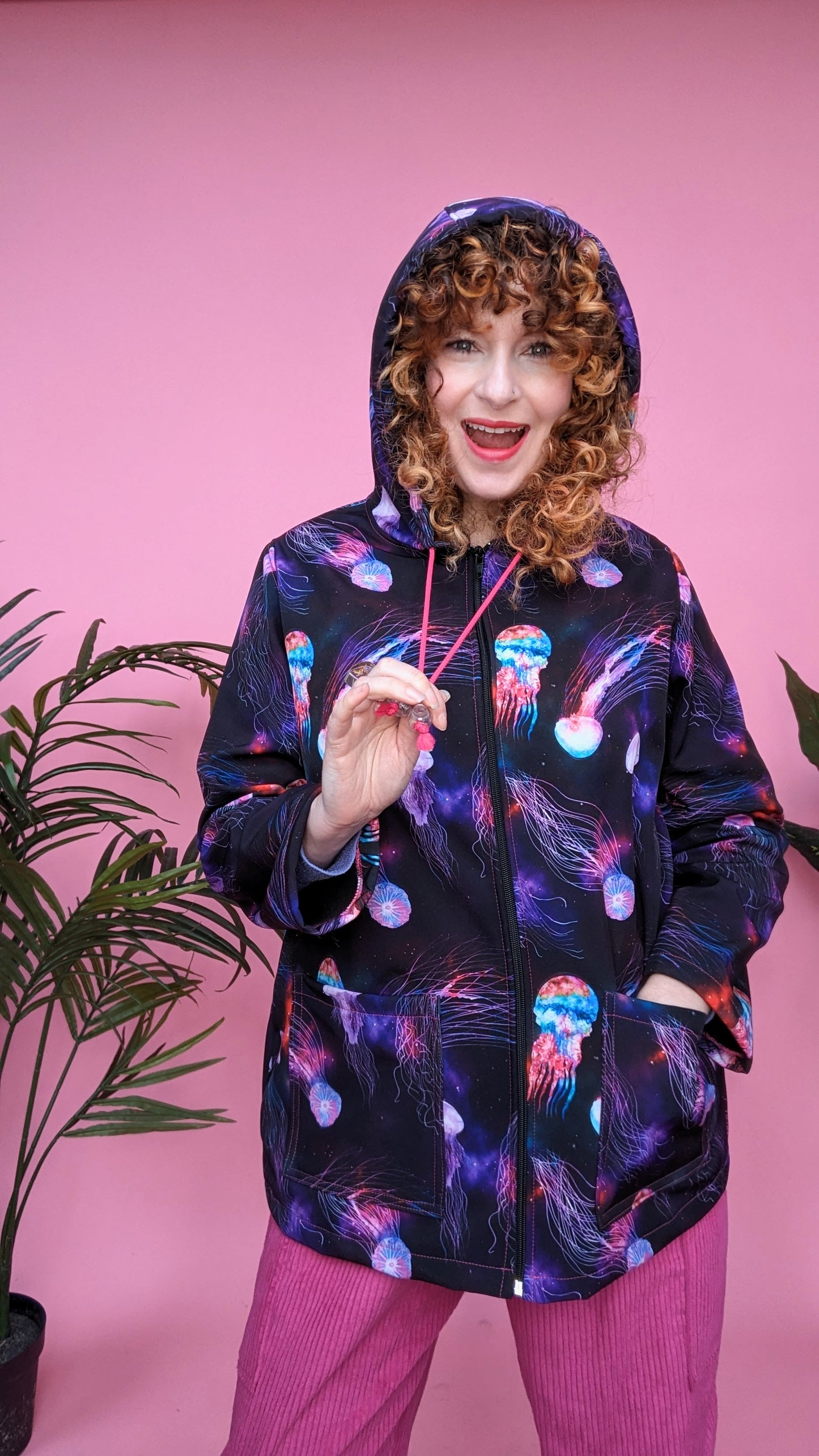 Rain Coat in Jellyfish Print
