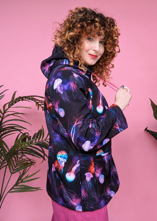 Rain Coat in Jellyfish Print