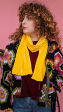 Load image into Gallery viewer, Velvet Scarf in Yellow