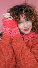 Load image into Gallery viewer, Velvet Cowl in Salmon Pink