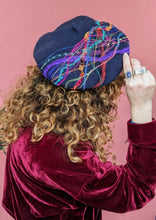 Load image into Gallery viewer, Embellished Beret in Navy