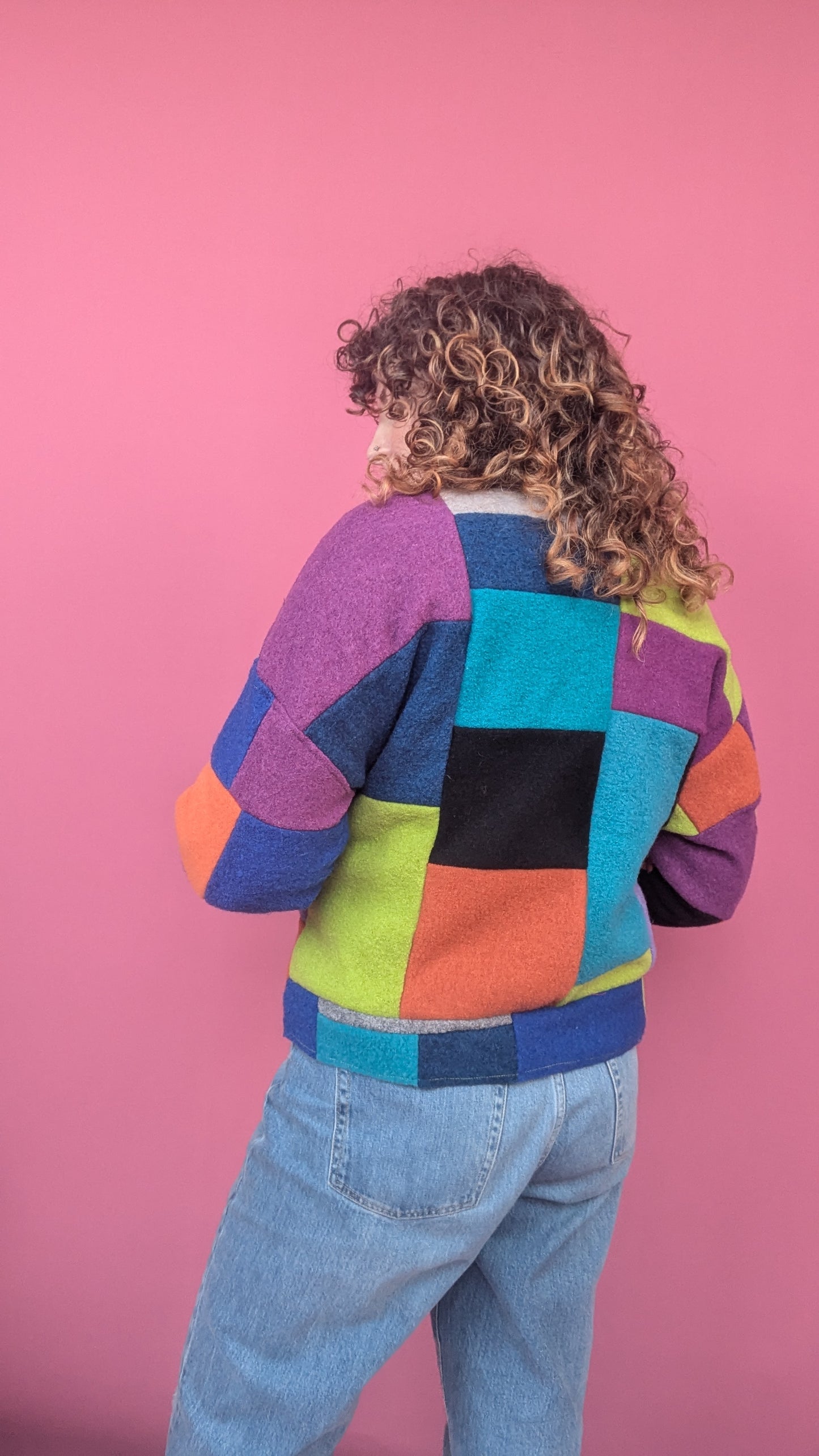 Patchwork Boiled Wool Chore Jacket