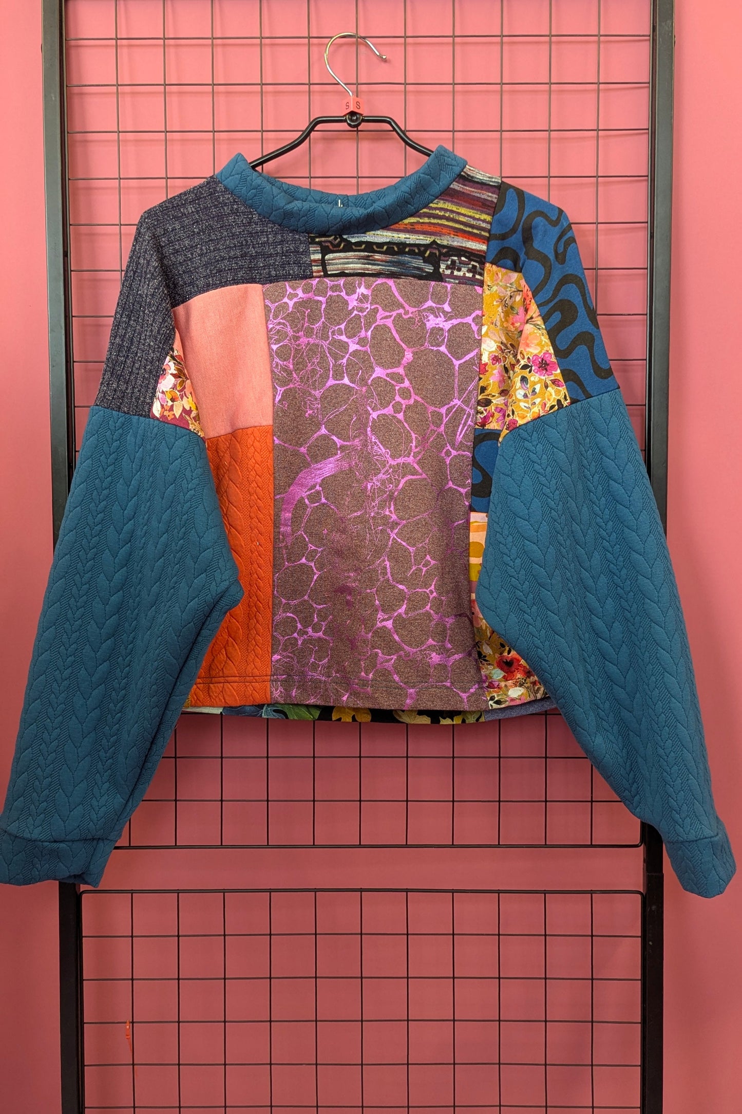 * Patchwork Batwing Pullover + 3 colourways